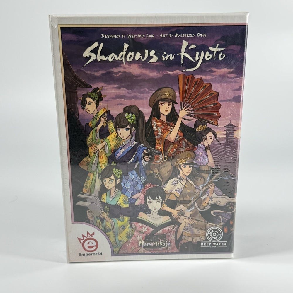 Shadows in Kyoto Board Game NEW Sealed Deep Water EmperorS4‎ 2 Player Strategy
